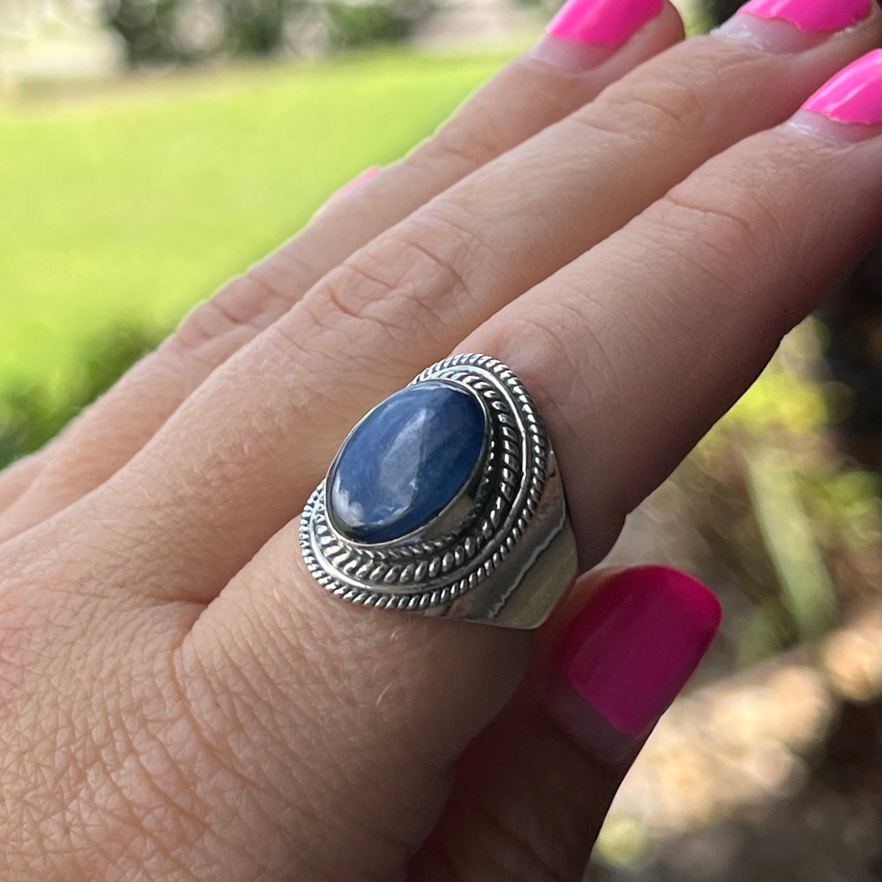 Kyanite Ring ~ size 7.5