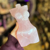 Rose Quartz ~ Large Woman Lady Body Carving