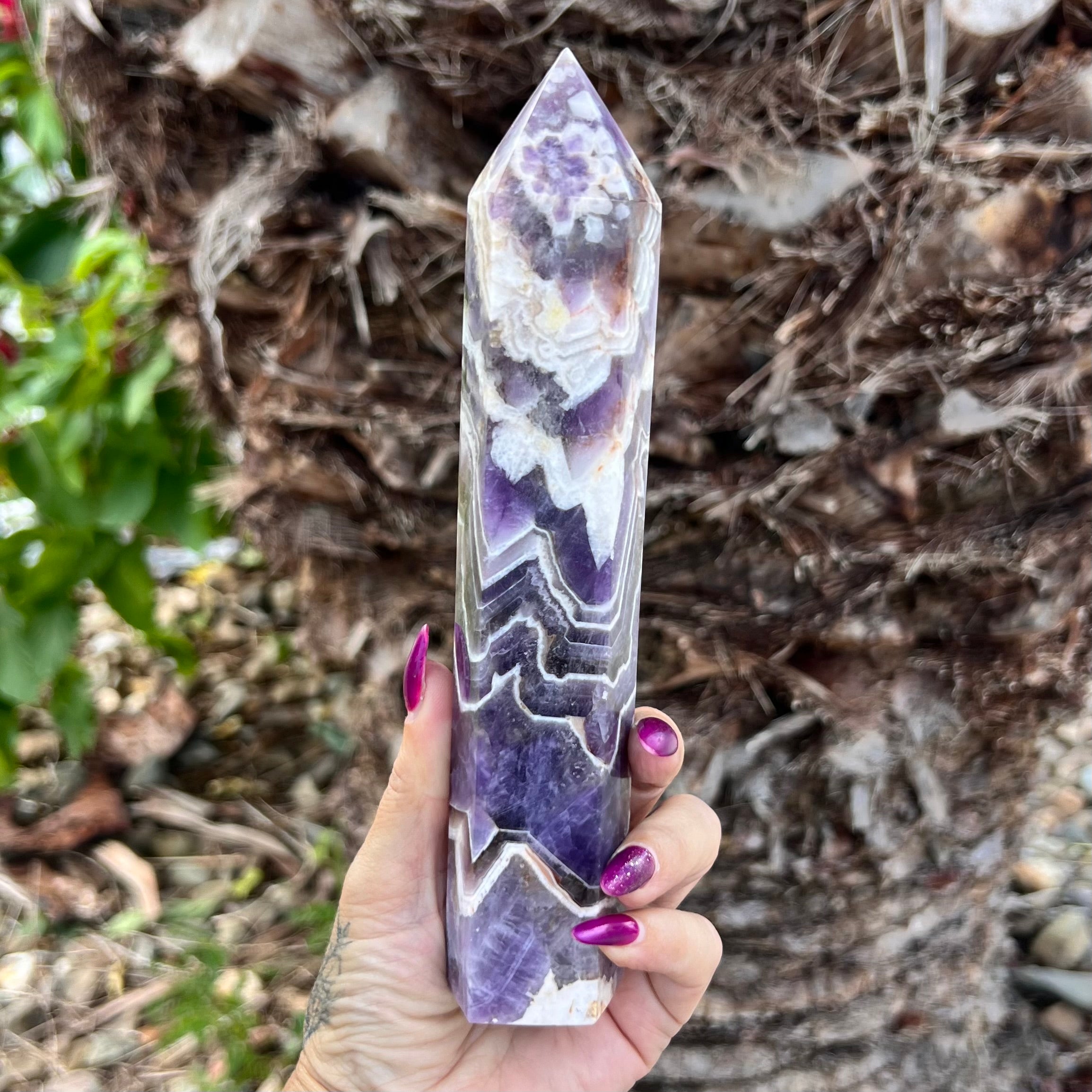 Chevron Amethyst Tower