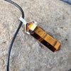 Tiger Eye Pencil Double Pointed Pendant