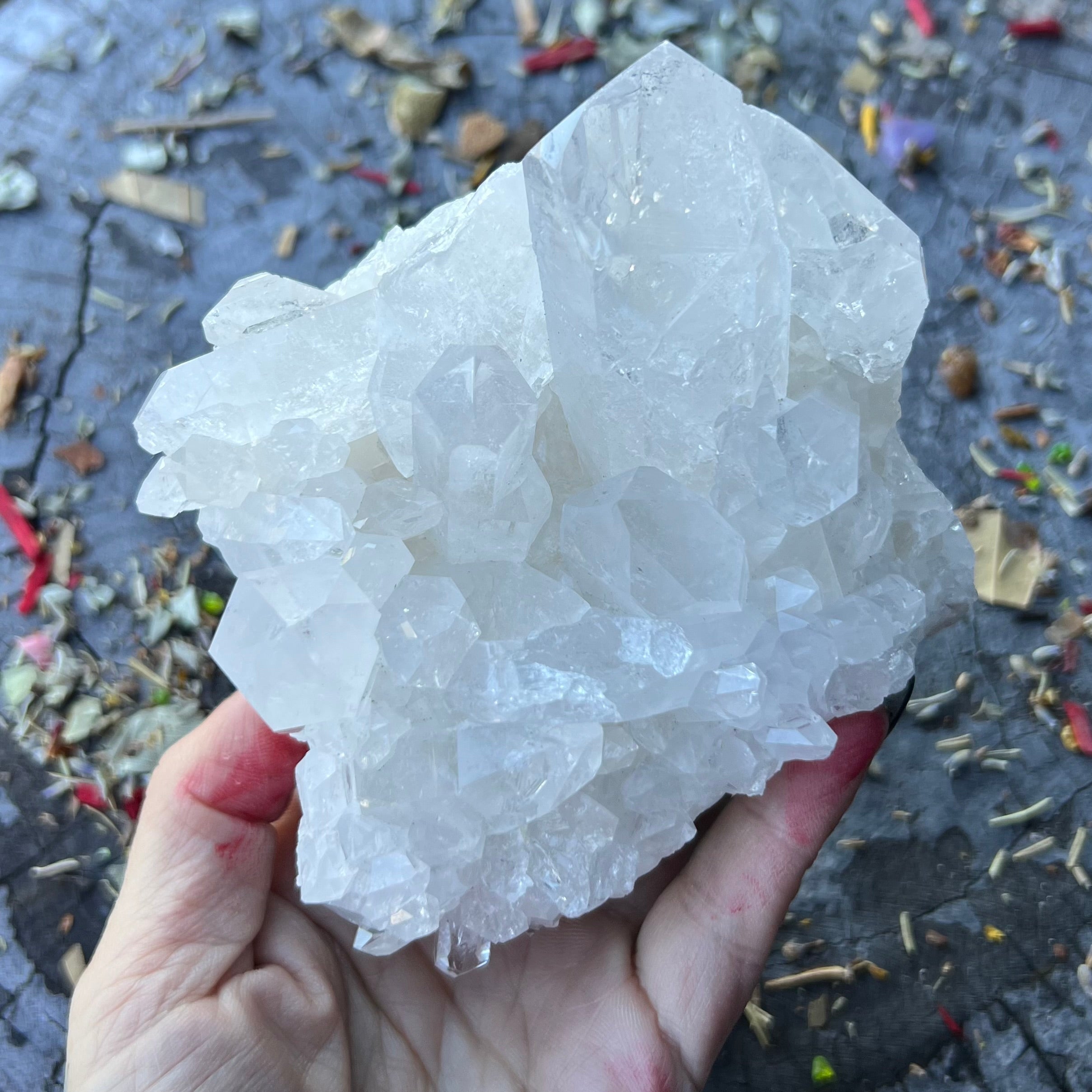 Clear Quartz Natural Raw Cluster