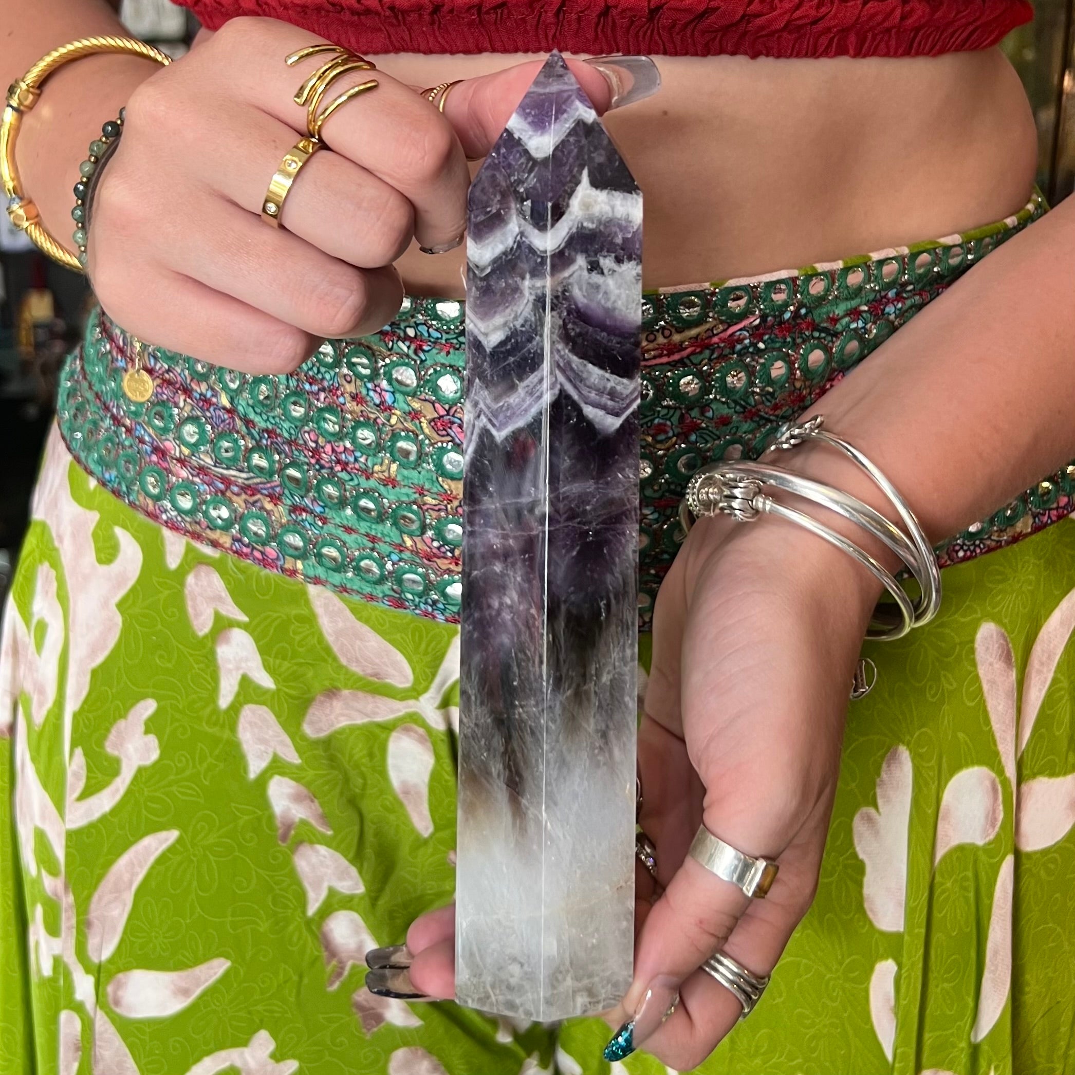 Chevron Amethyst Tower