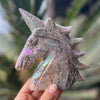 Sphalerite Unicorn Carving ~ Electroplated