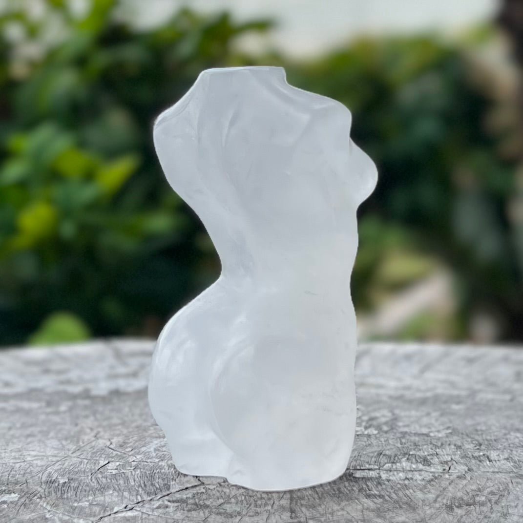 Clear Quartz ~ Lady Body Carving