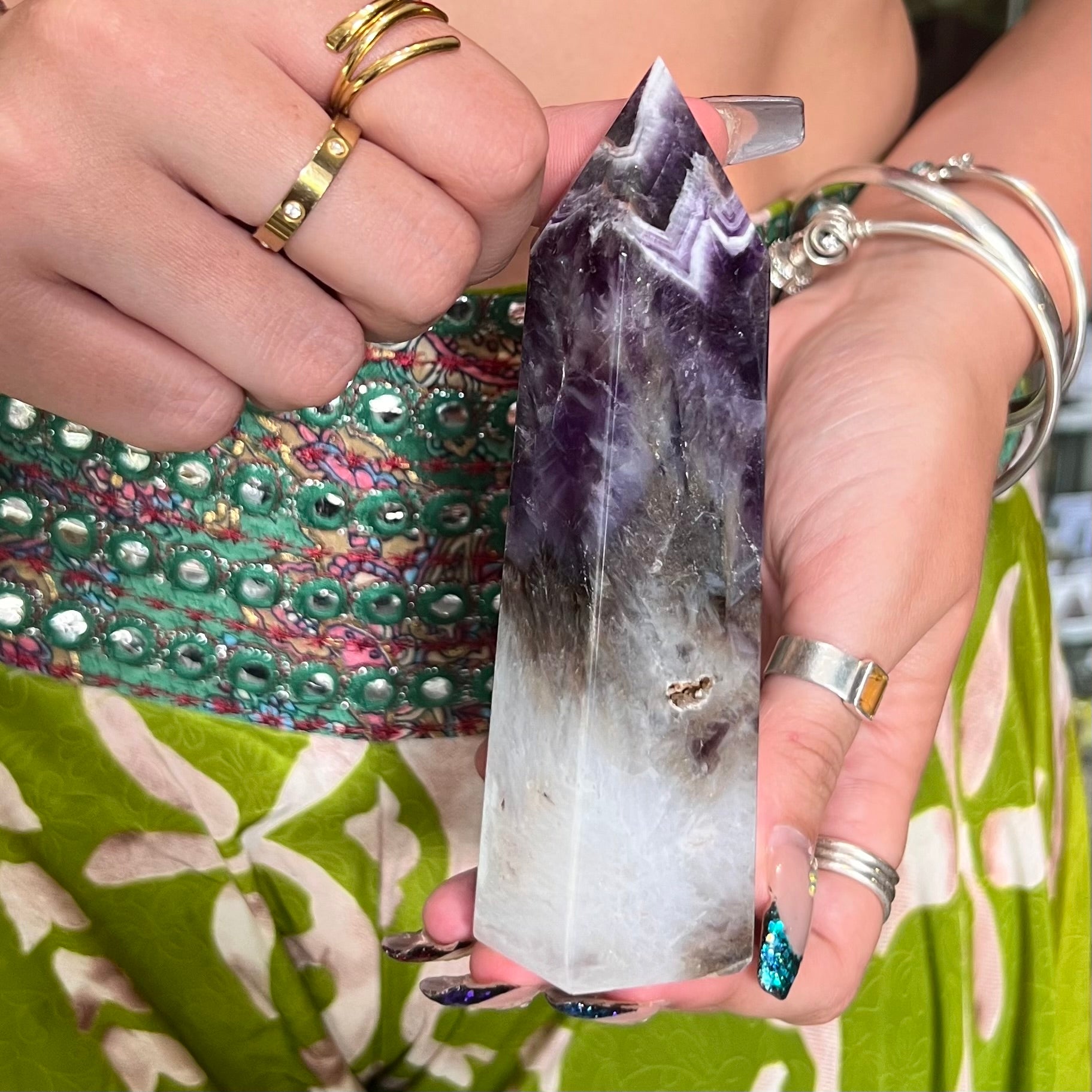 Chevron Amethyst Tower