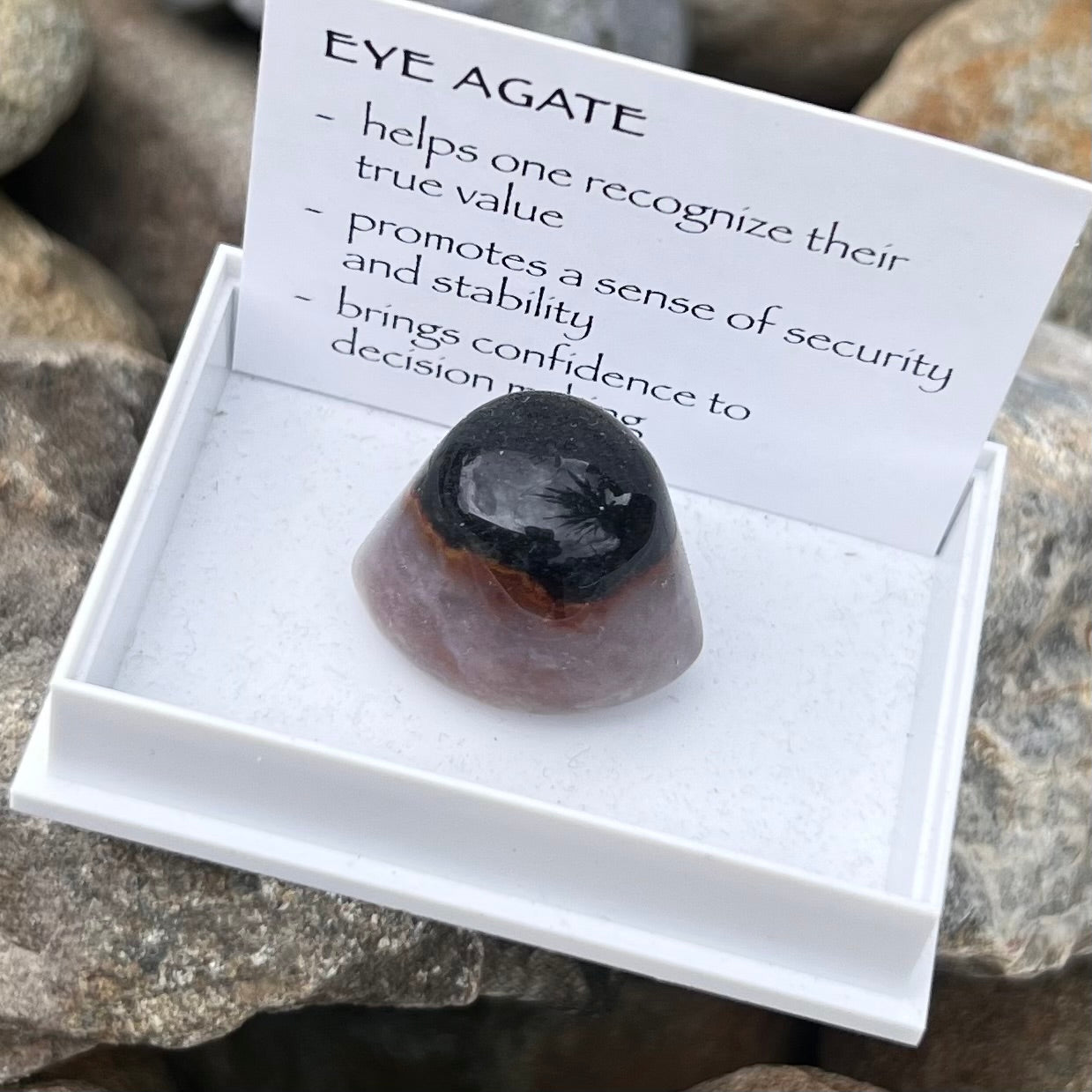 Eye Agate ~ Specialty Boxed Crystal