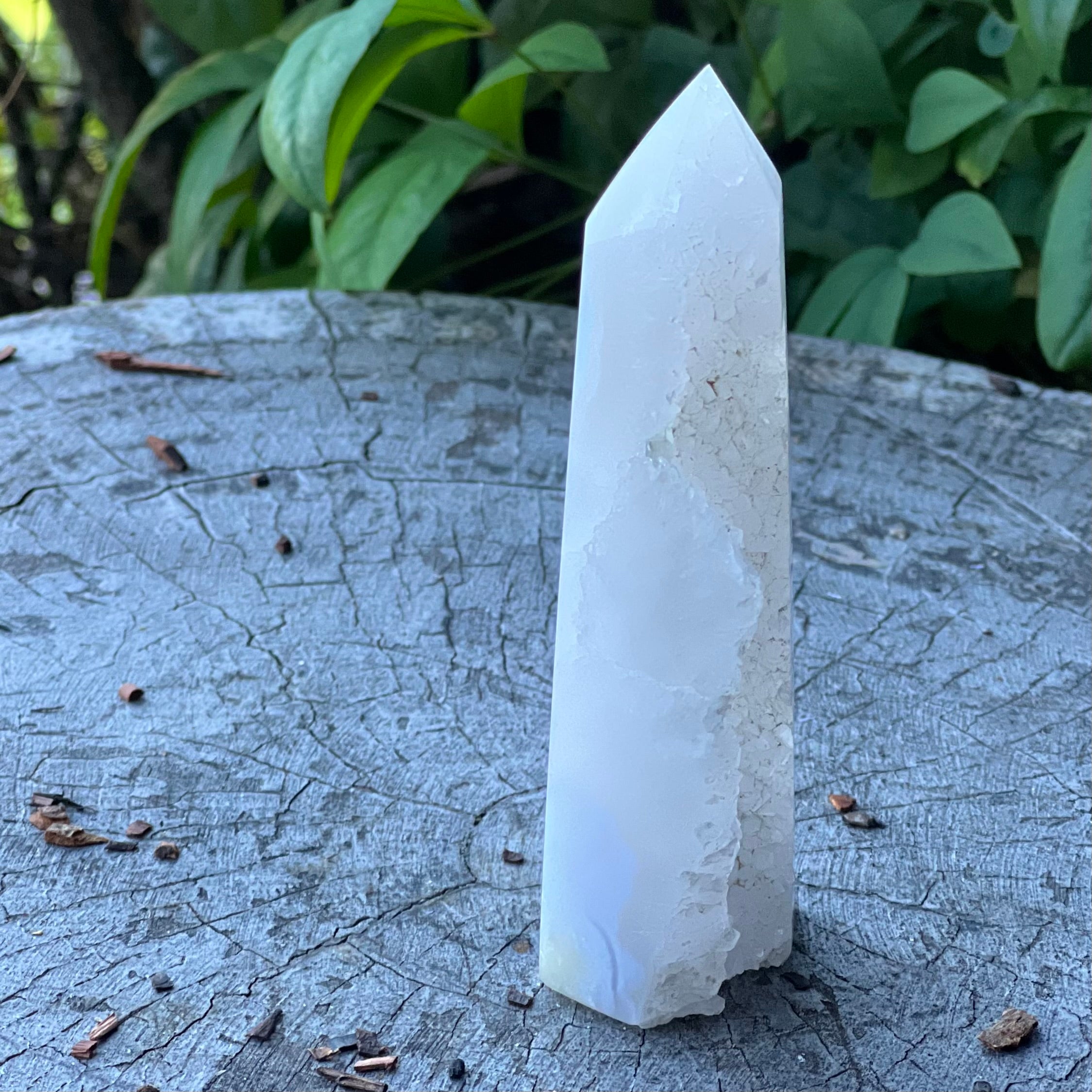 Blue Lace Agate Tower