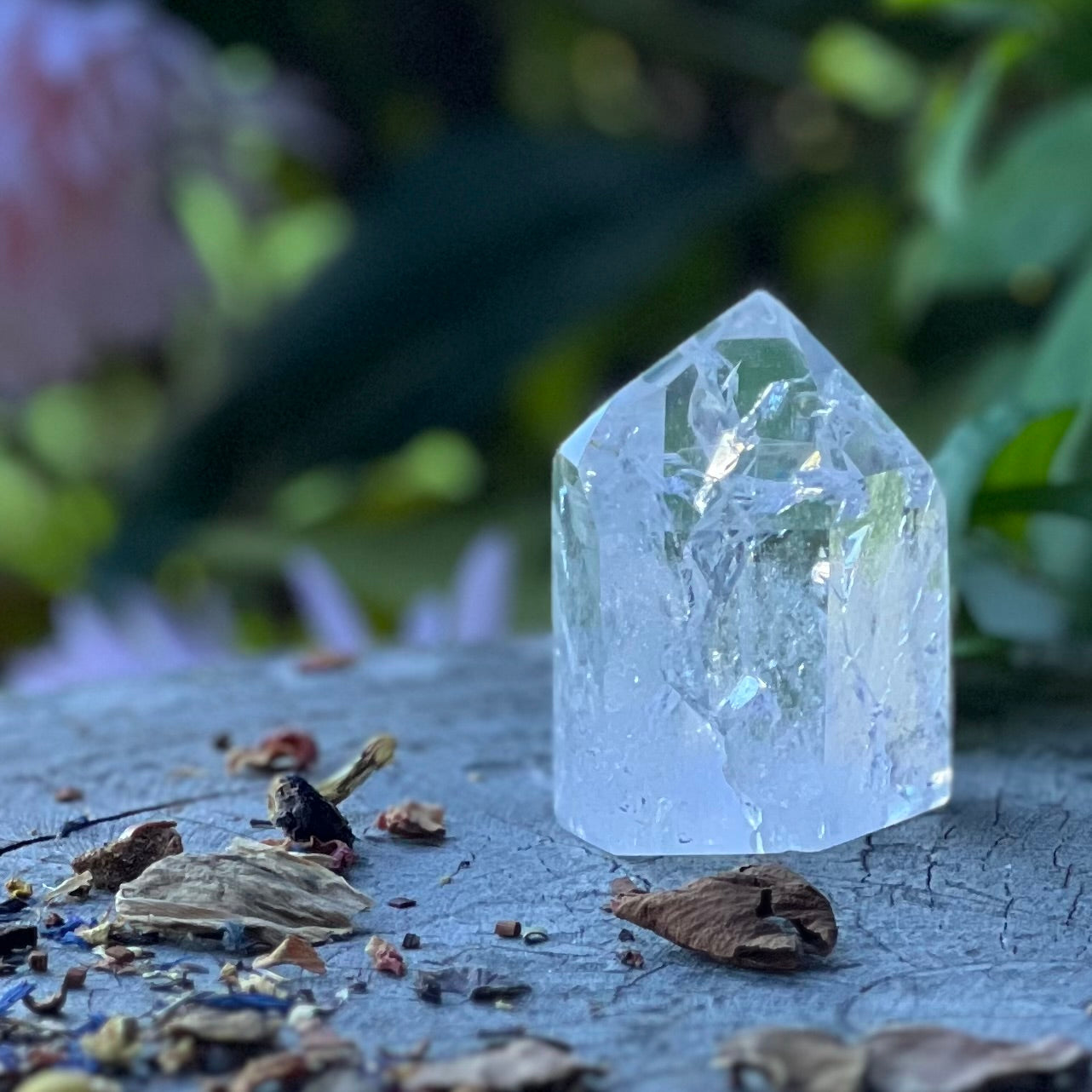 Clear Quartz Generator Tower
