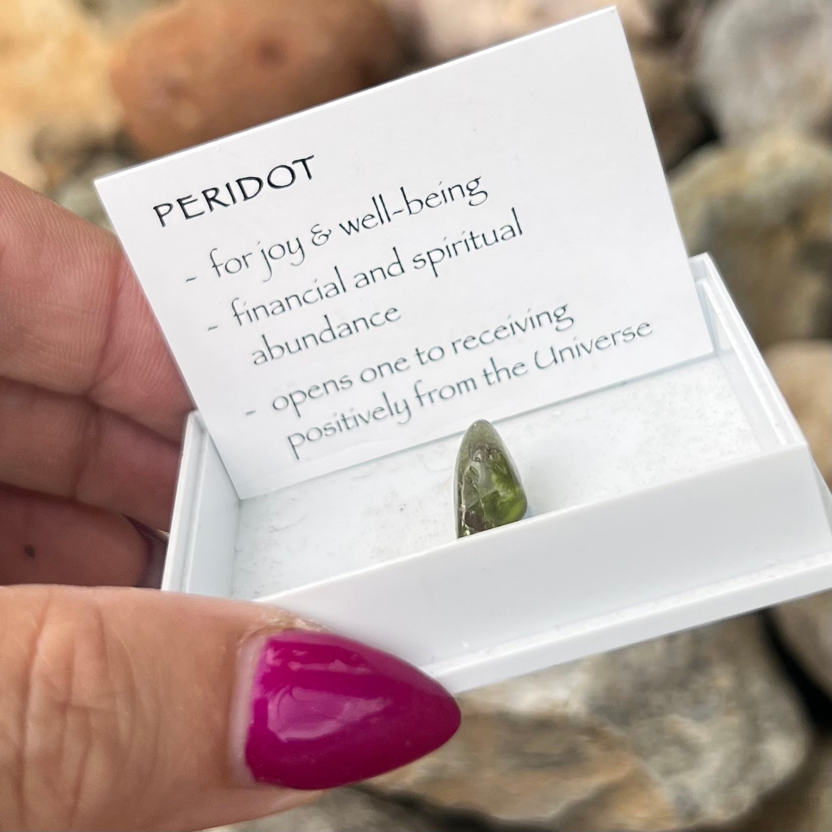 Peridot ~ Specialty Boxed Crystal