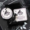 Black Obsidian Raven Carving in Bag