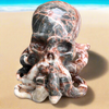 Octopus Skull ~ Ocean Jasper Carving