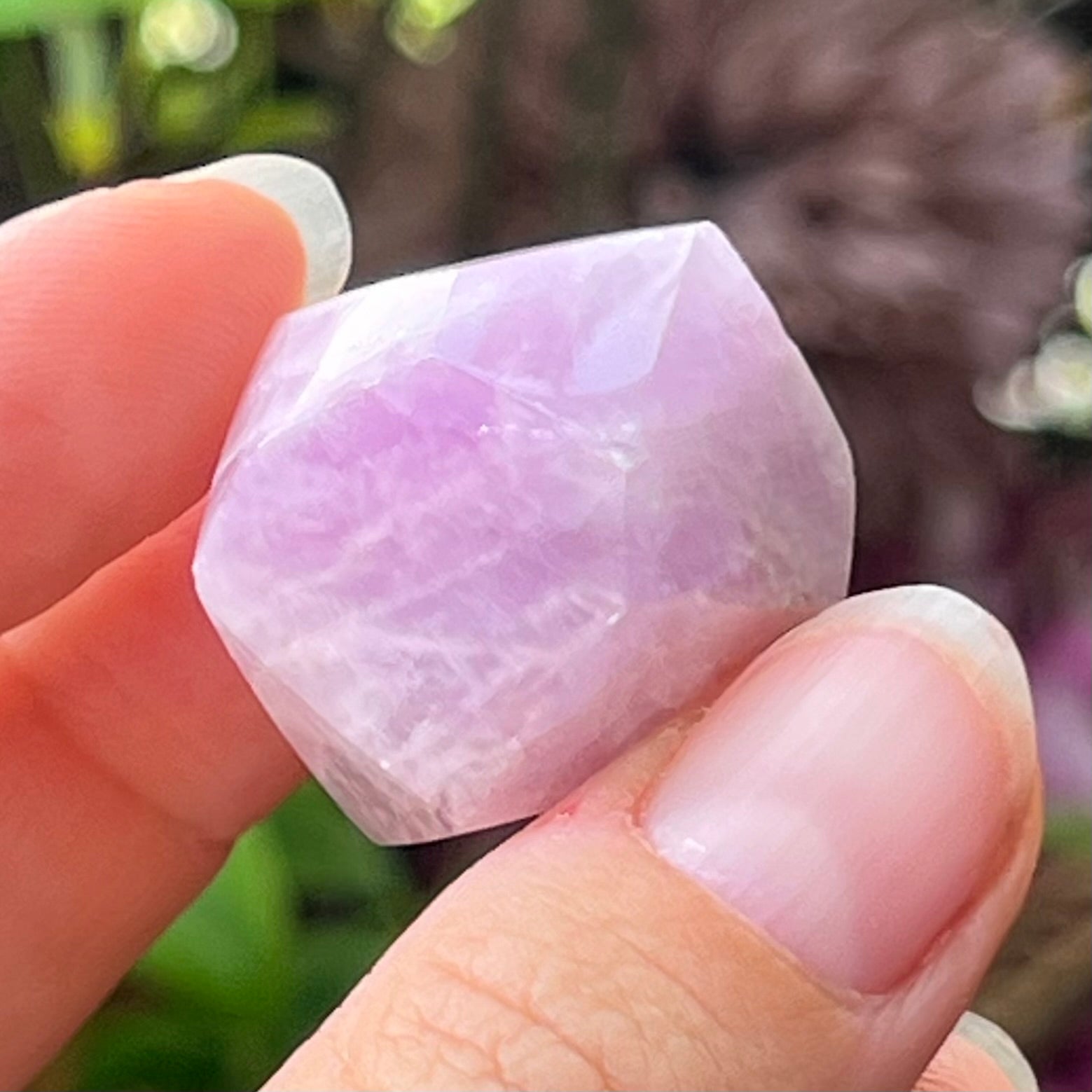Kunzite Faceted Carving
