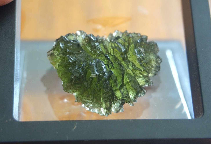 Moldavite HEART… rare collectable piece