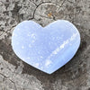 Blue Lace Agate Semi Raw ~ Heart