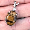 Tiger Eye and Topaz ~ Sterling Silver Pendant (1)
