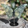 Prehnite Butterfly of Protection on Stand