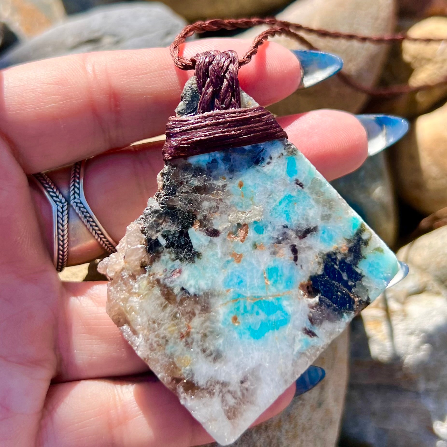 Muse Medicine ~ Amazonite/Smoky Quartz Trauma Transformer ~ Talisman