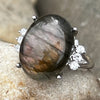 Labradorite ~ Sterling Silver Ring ~ Size 6