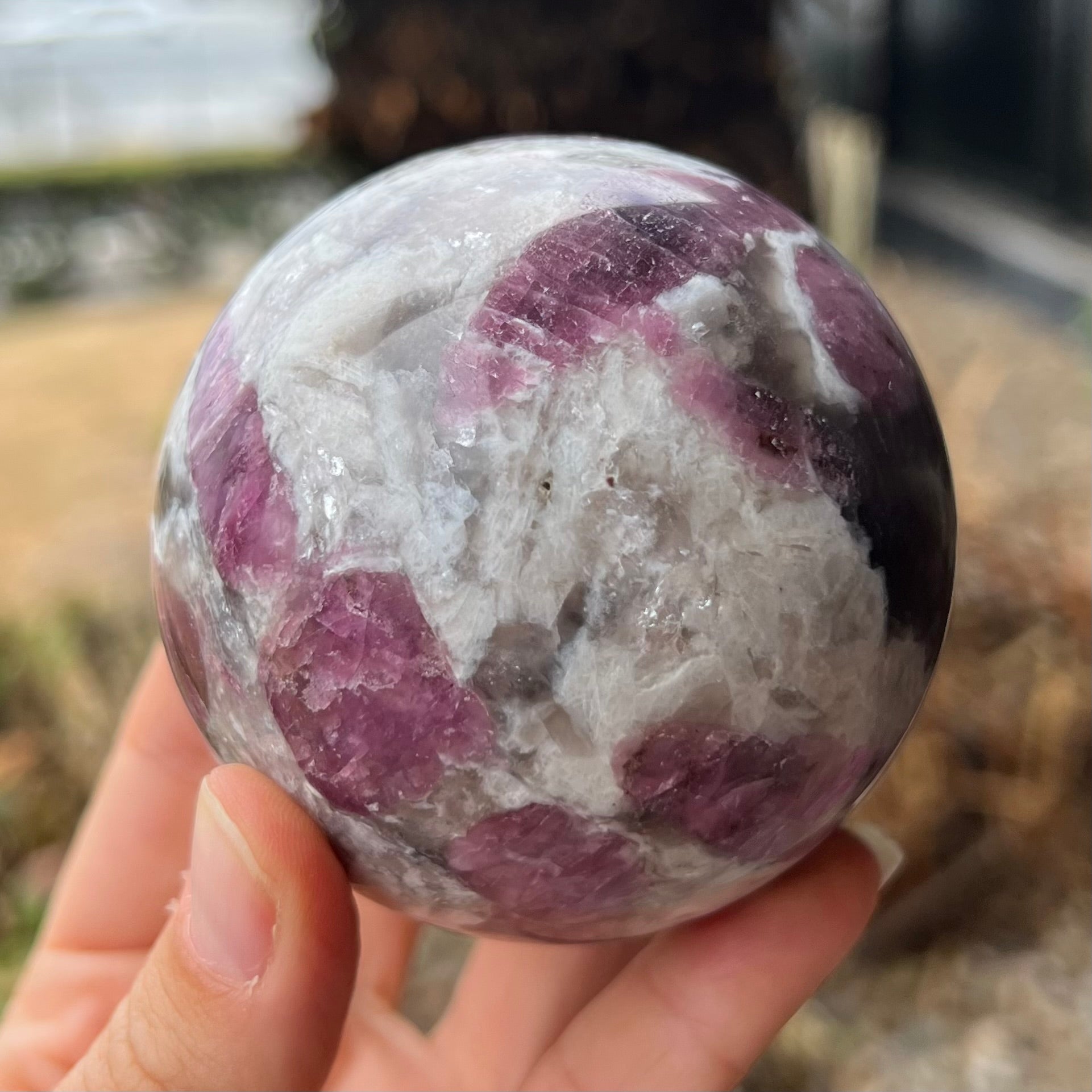 Pink Tourmaline Sphere