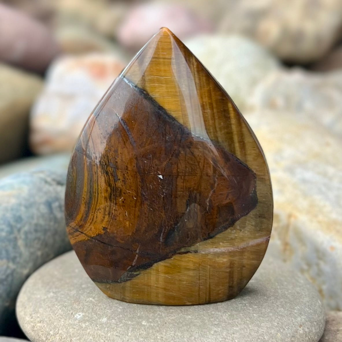 Tiger Eye ~ Tear Carving