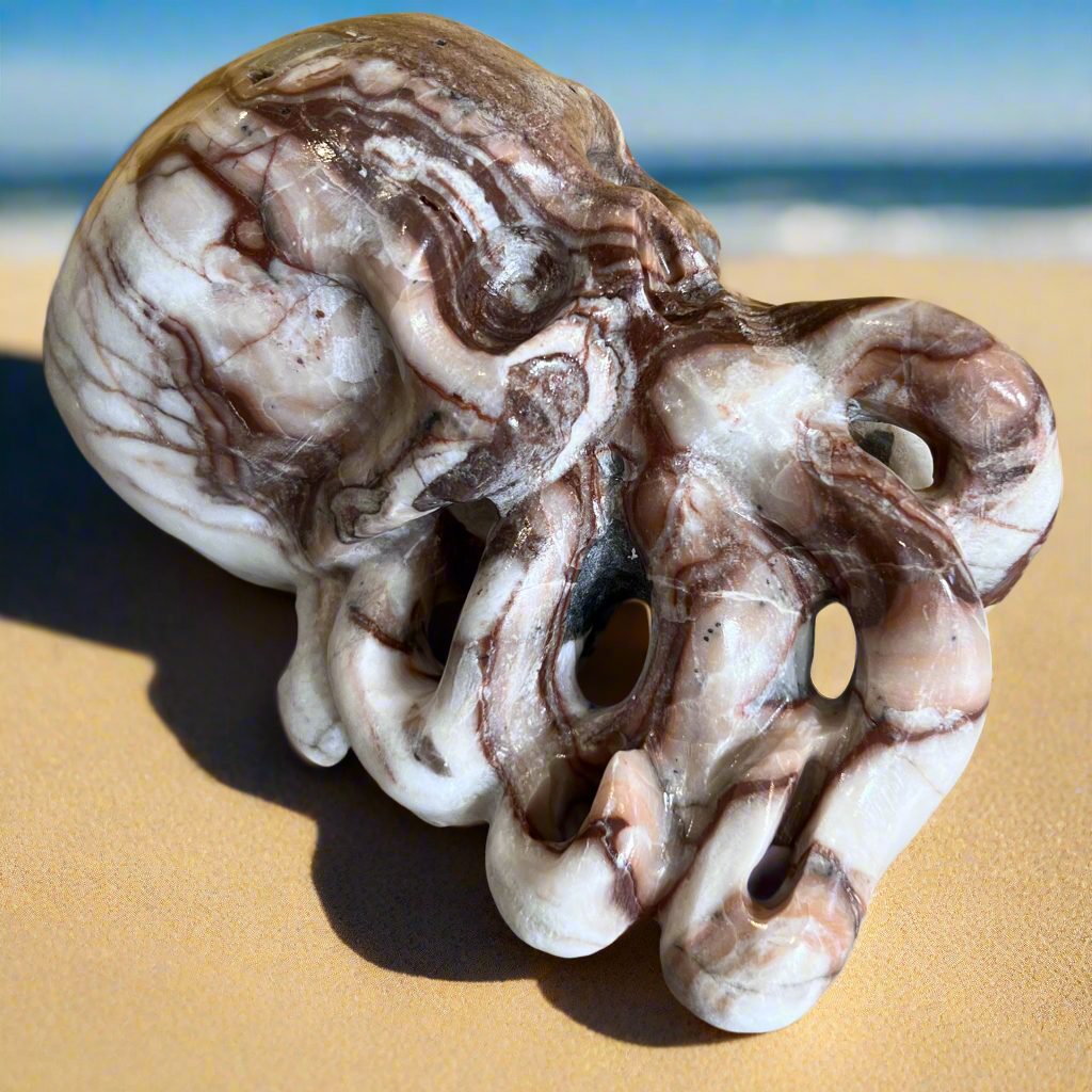 Octopus Skull Afghanistan Jade Carving