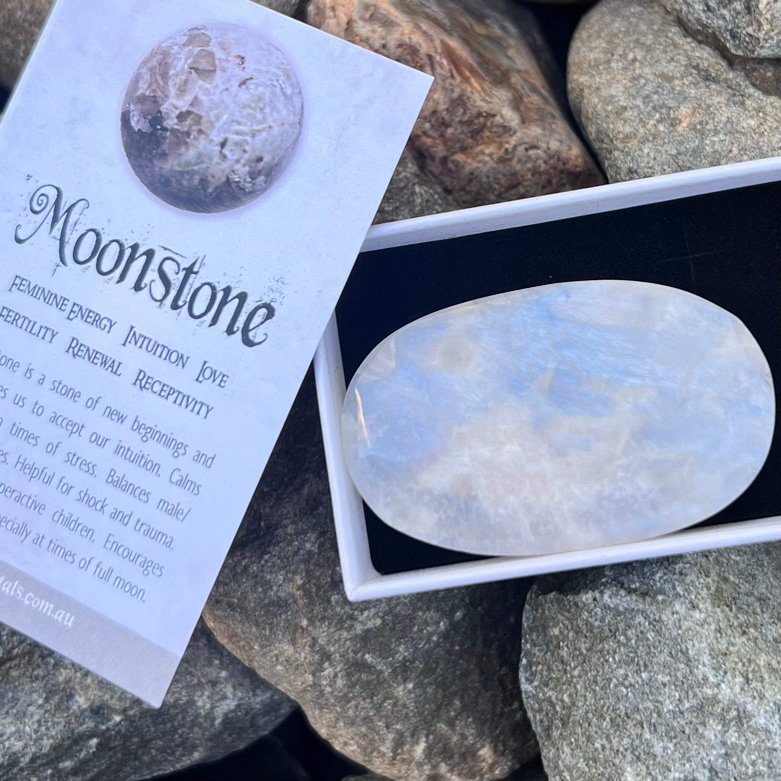 Rainbow Moonstone ~ Specialty Boxed Crystal