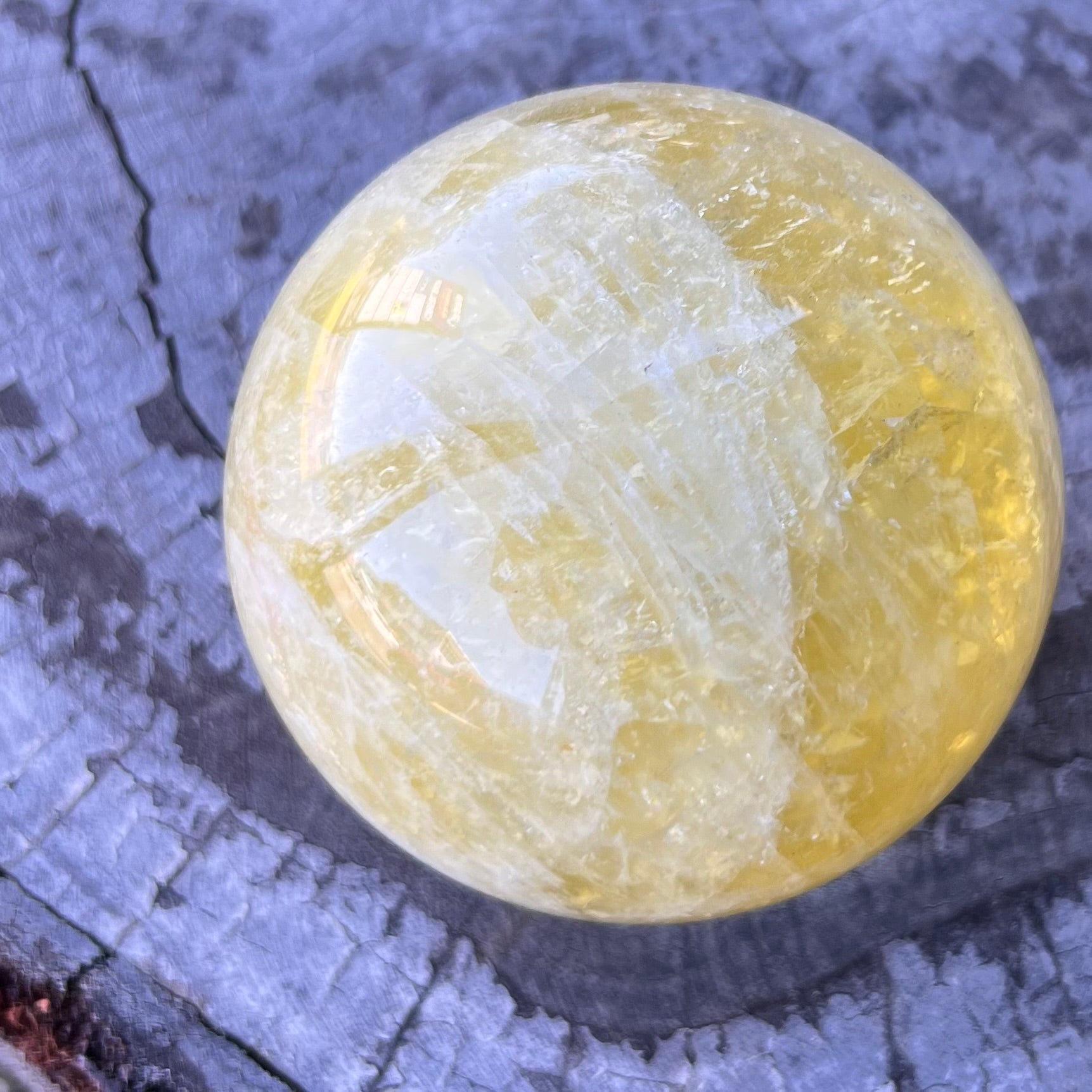 Citrine Abundance & Joy Large Sphere