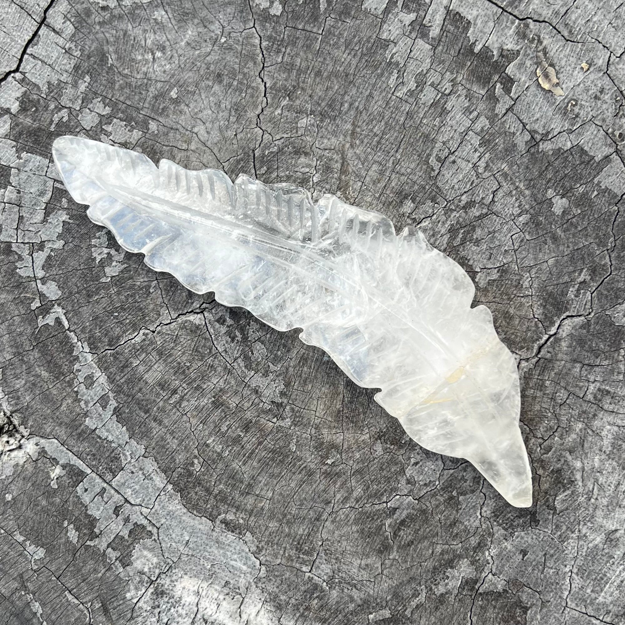 Feather of Divine Healing ~ Clear Quartz