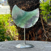 Fluorite Crescent Moon Carving