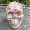 Pink Agate Skull