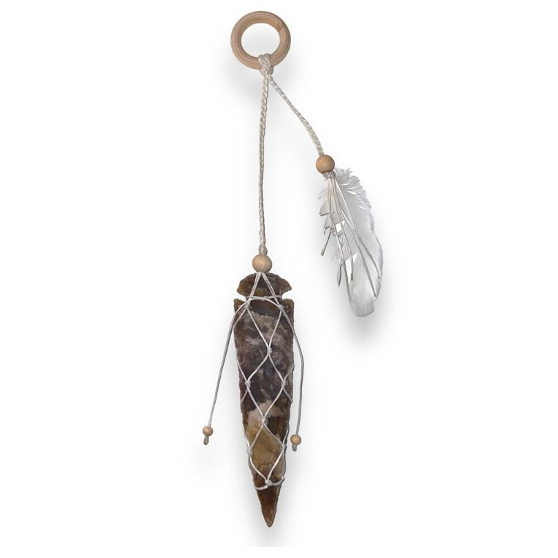 Arrow Head Protection Hanger ~ Jasper White