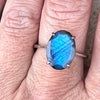 Labradorite ~ Sterling Silver Ring ~ Size 8