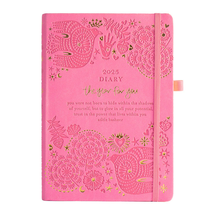 Intrinsic 2025 Diary Planner | The Year for You - Rose Quartz Pink