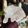 Clear Quartz Ox Carving