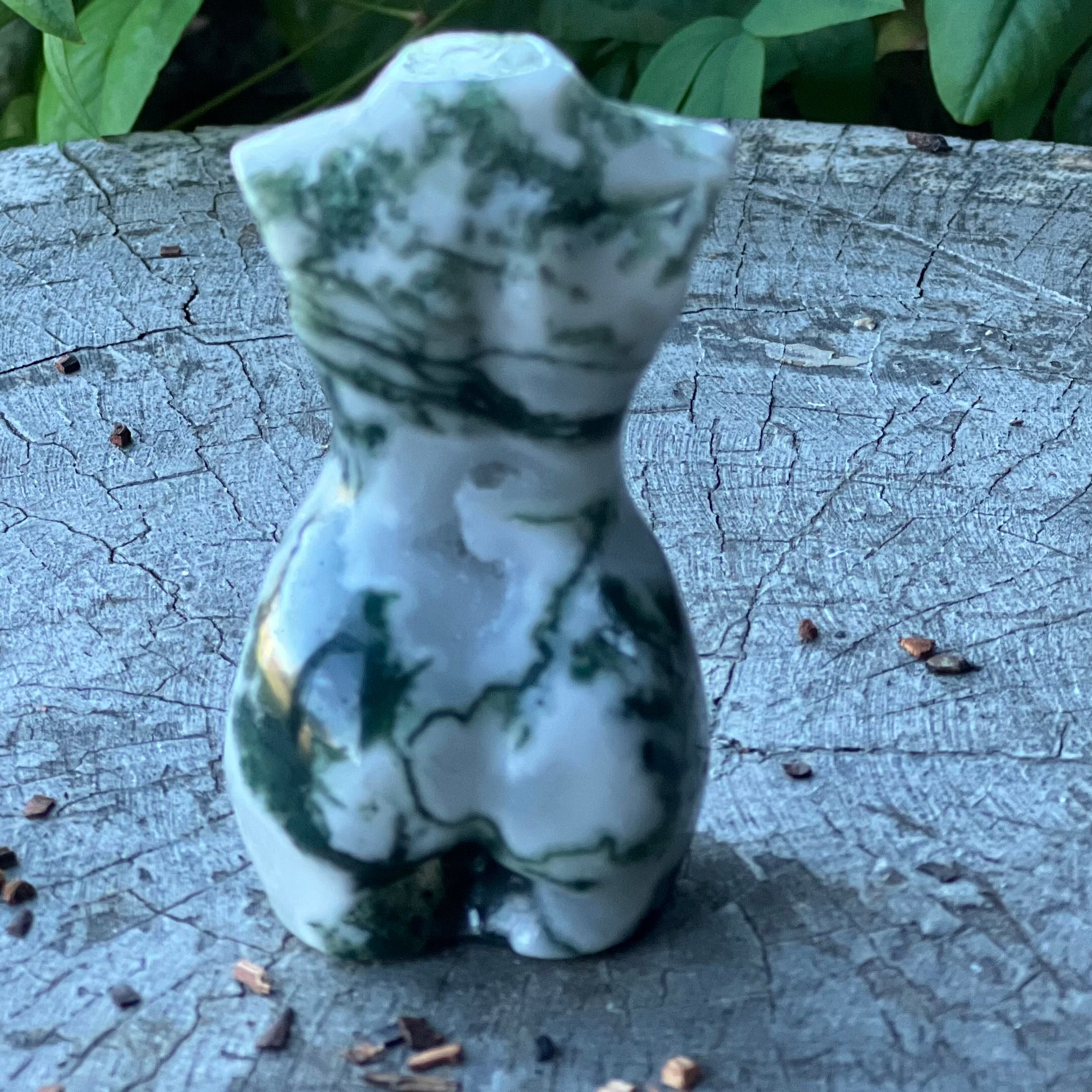 Moss Agate Goddess ~ Mini Lady Body (3)