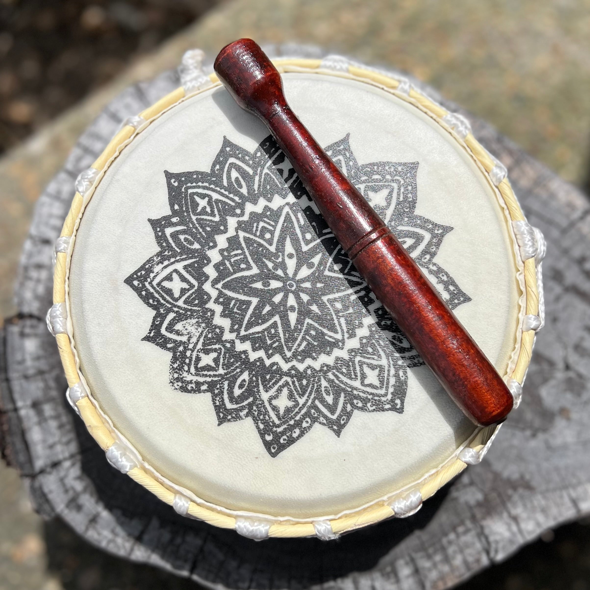 Mandala Vegan Drum with Striker