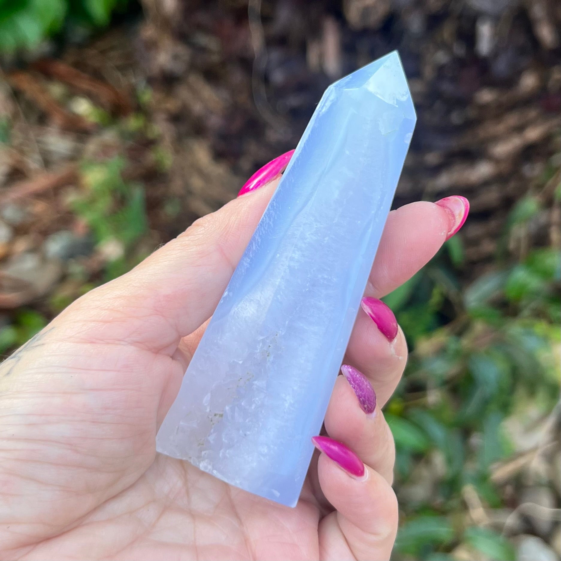 Blue Lace Agate Haze Tower