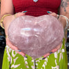 Huge Rose Quartz Puffy Heart