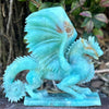 Dragon Carving ~ Blue Aragonite