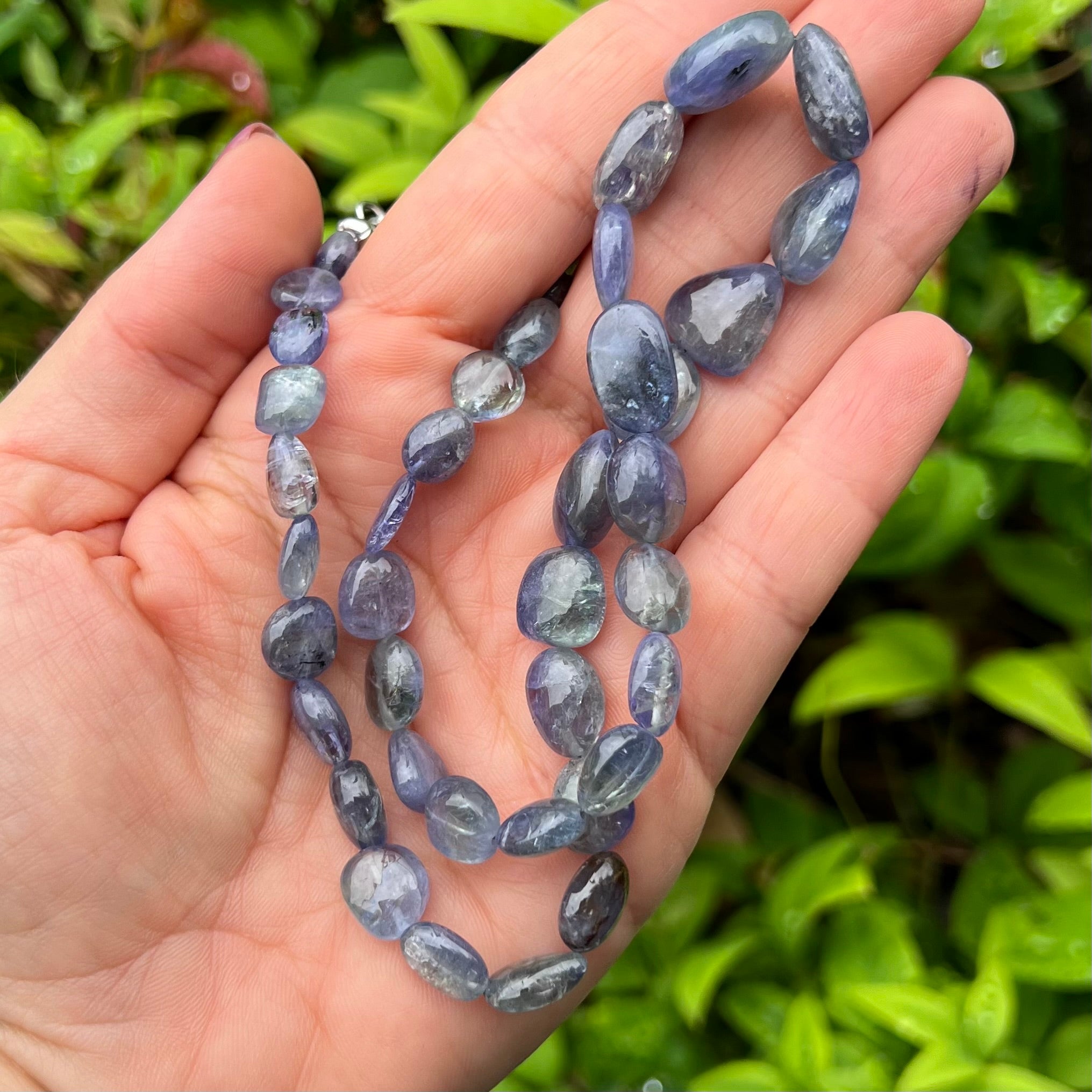 Tanzanite Bead Necklace