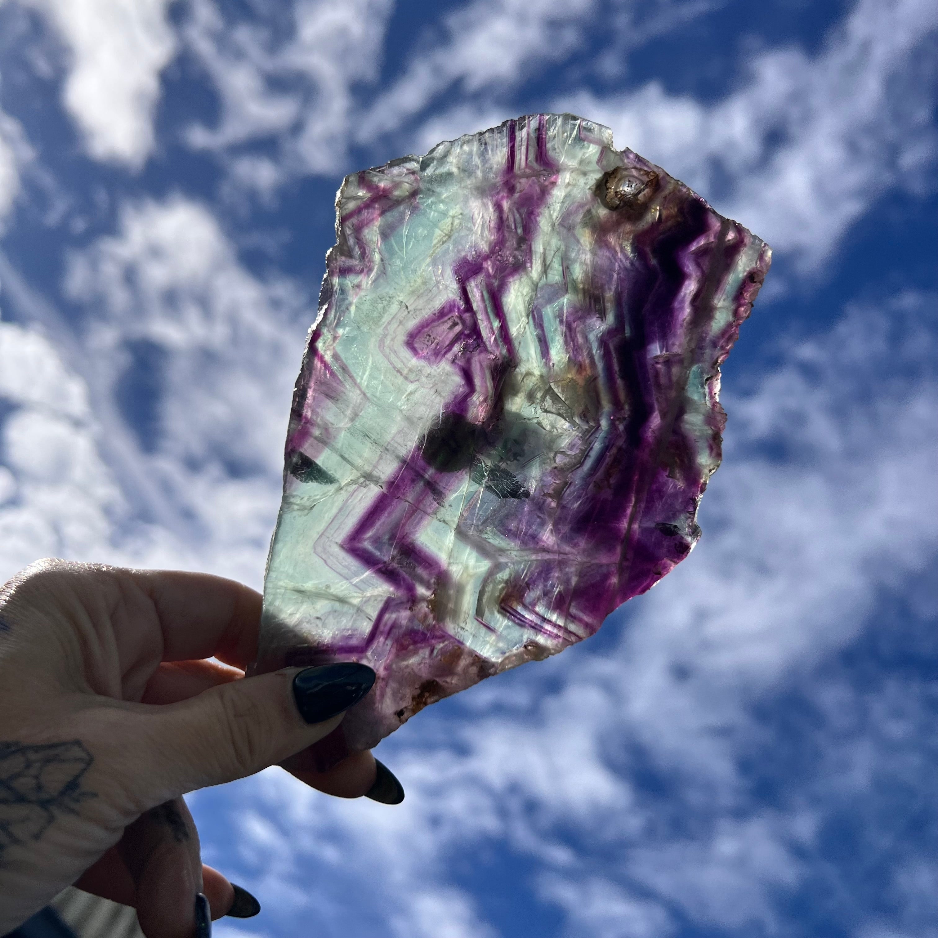 Rainbow Fluorite Slab
