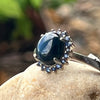 Sapphire Star Sterling Silver Ring ~ 9