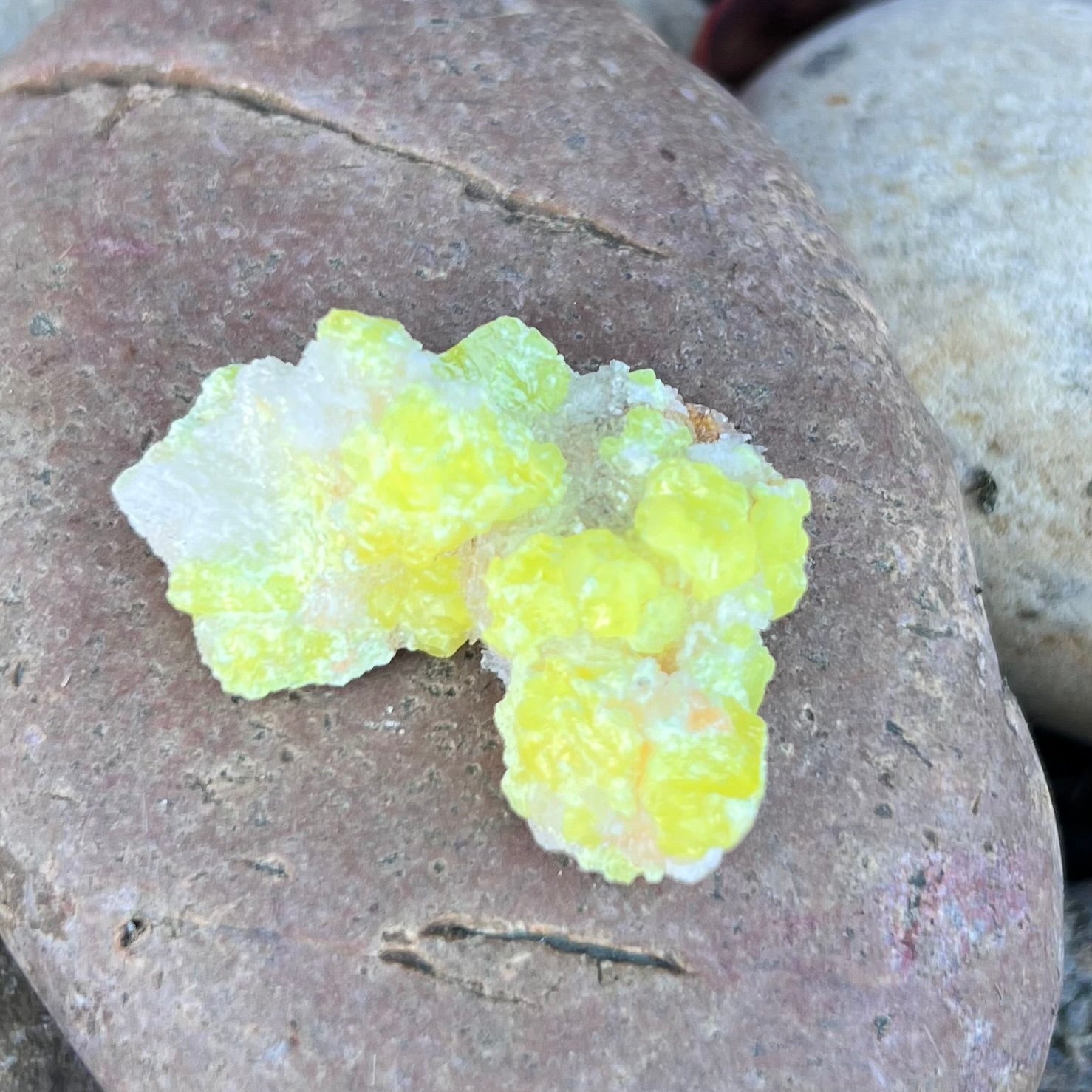 Sulphur Quartz Specimen