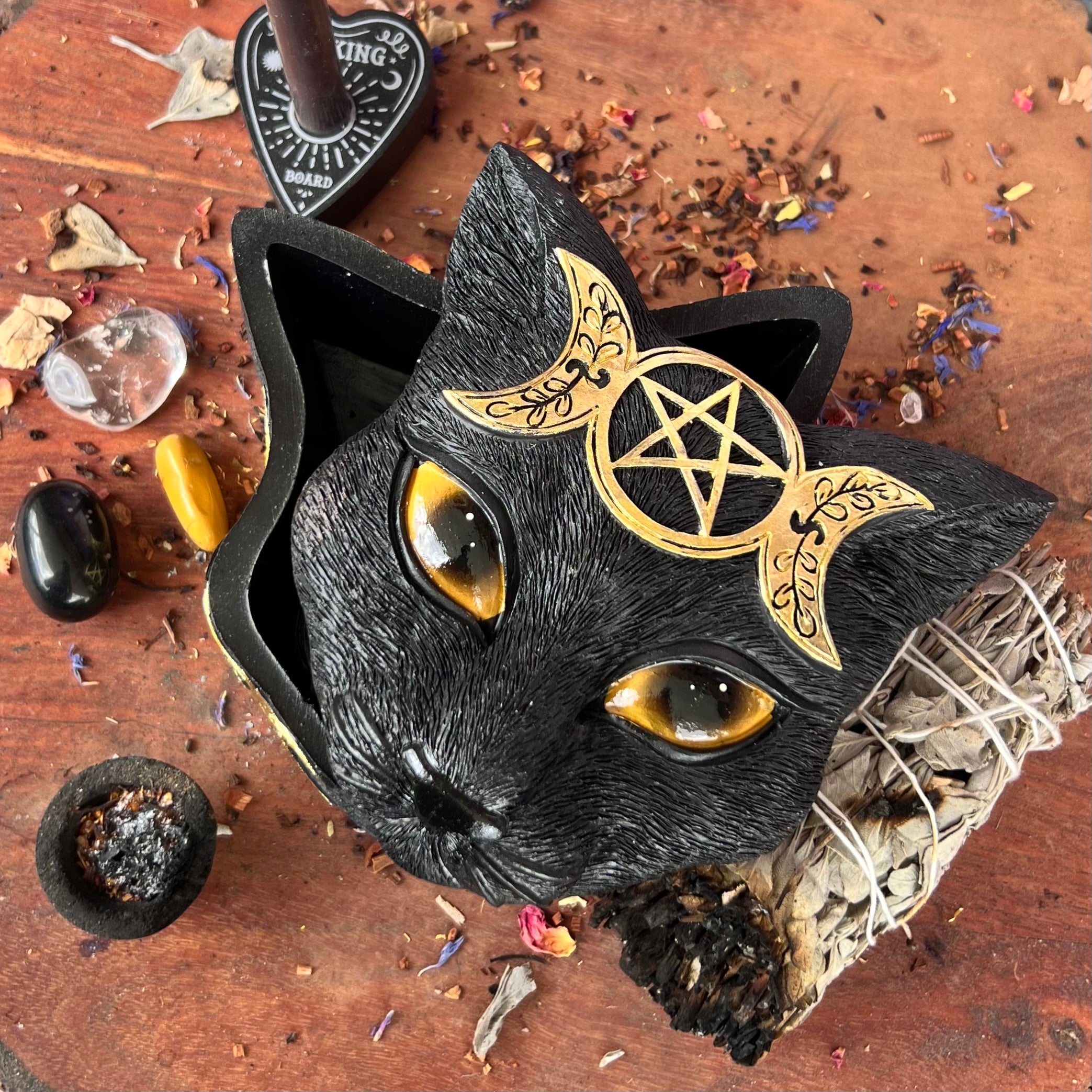 Mystical Cat Trinket Box