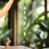 Chakra Raw Crystal Hanger ~ Black Cord