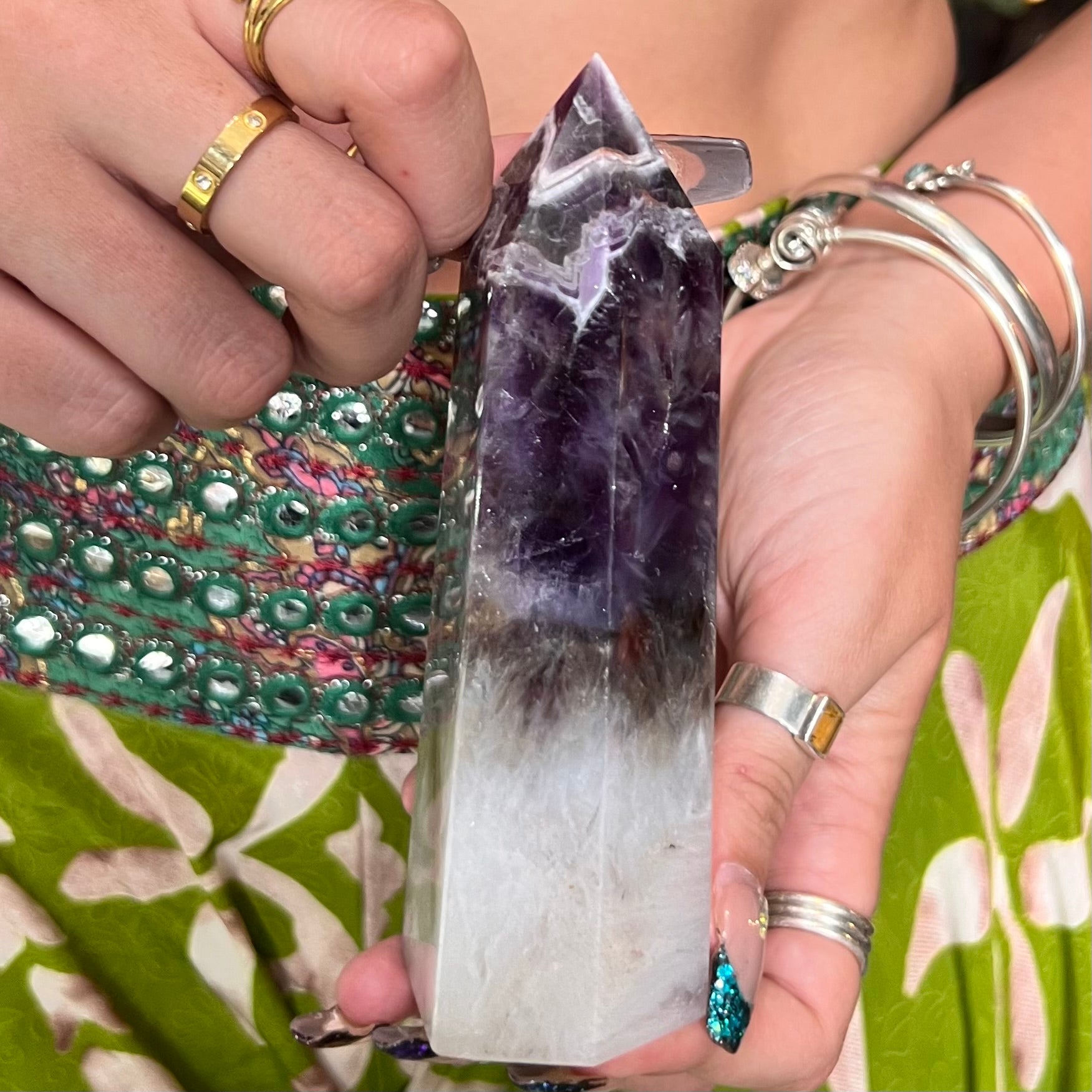 Chevron Amethyst Tower