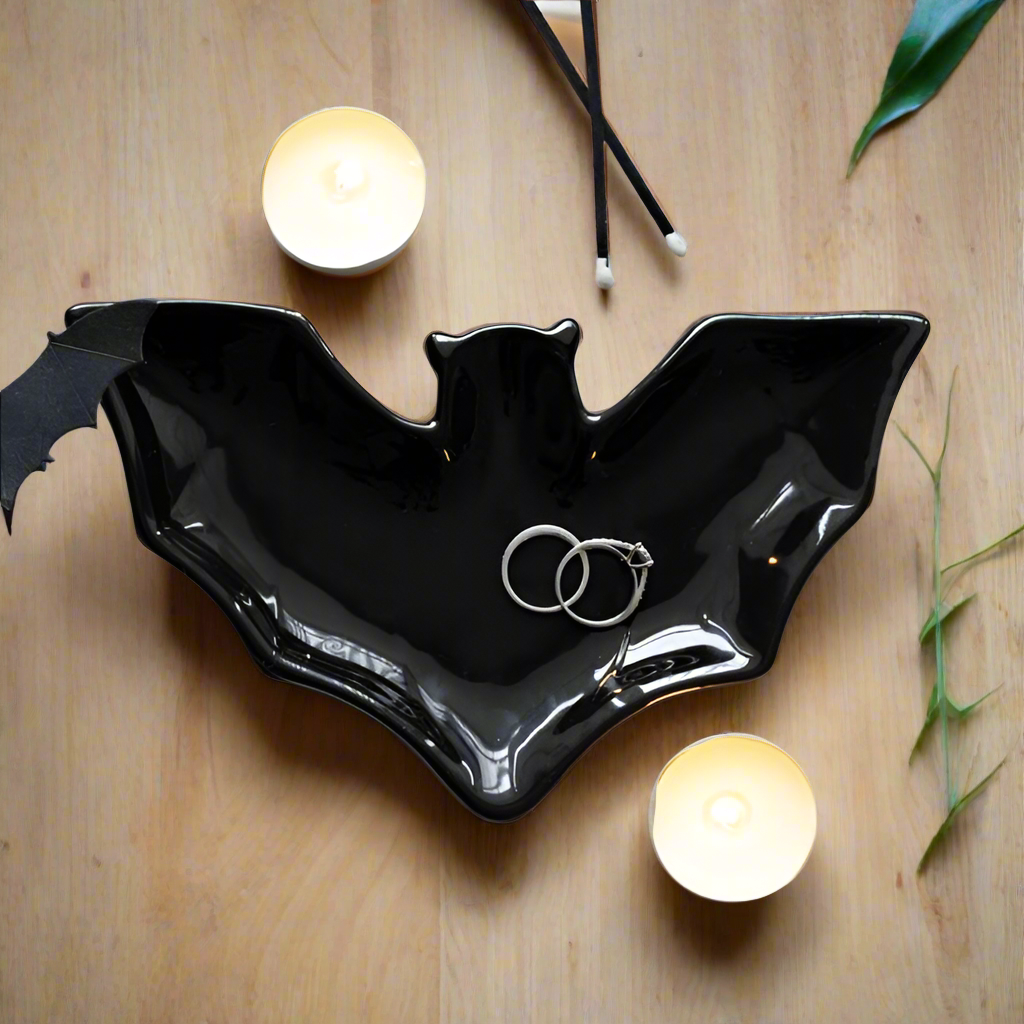 Bat Trinket Ceramic Bowl