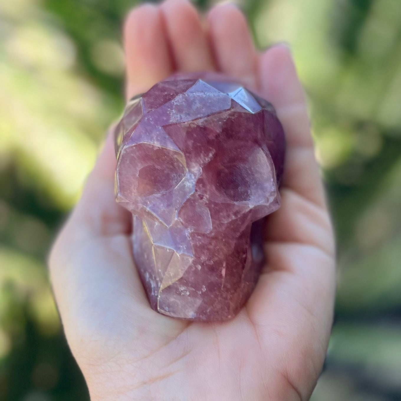 Strawberry Quartz ~ Presence ~ Skull Carving