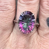 Mystic Topaz ~ Sterling Silver Ring ~ size 10.5