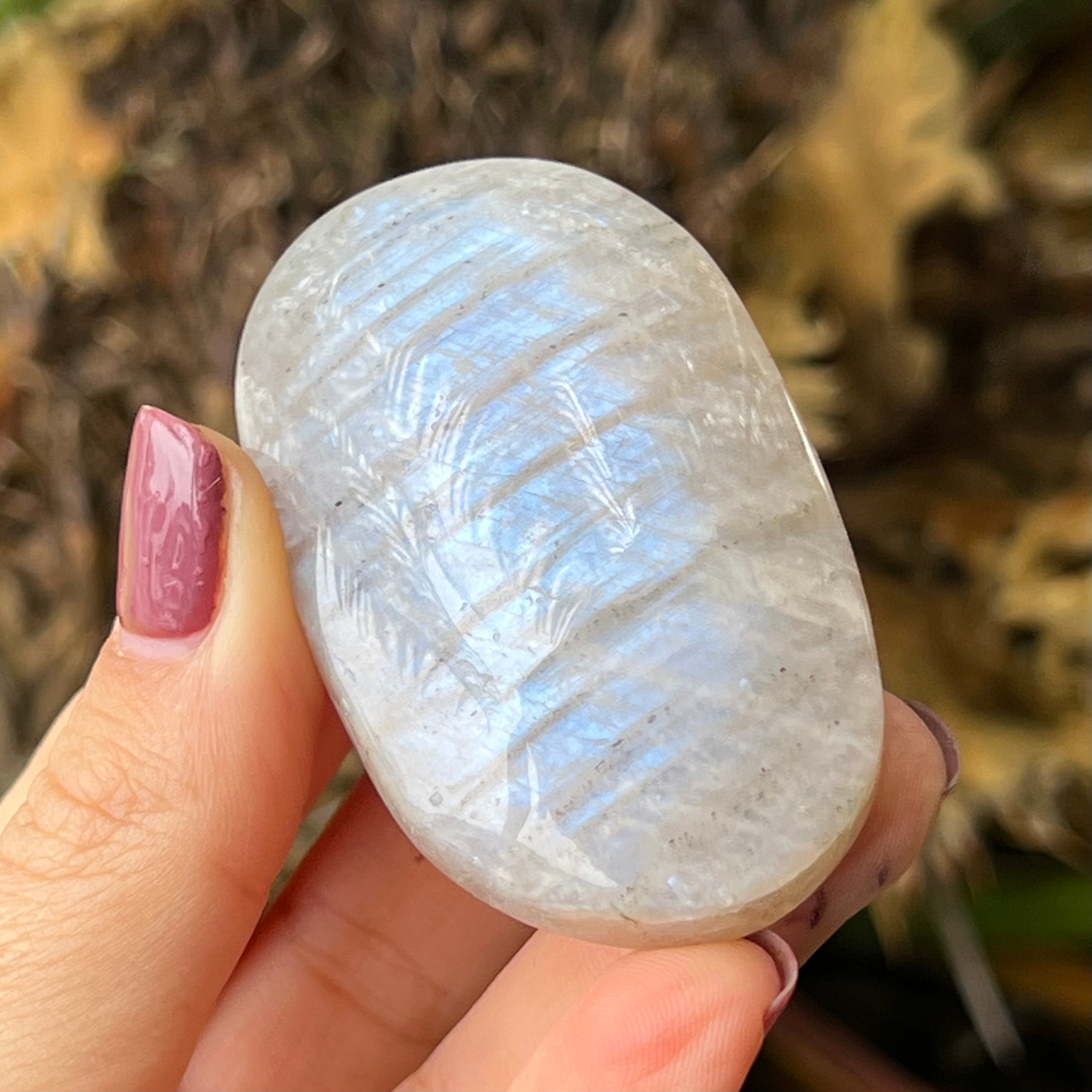 Moonstone Palm Stone